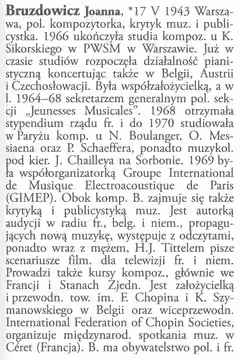 Polskie Wydawnictwo Muzyczne granted permission to use from the Encyklopedia Muzyczna PWM ISBN 83-224-0112-4 some biographies, including that. The consent appli