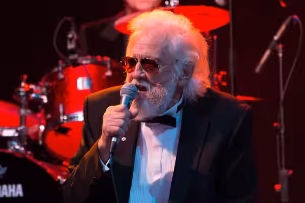 Ronnie Hawkins performing at the Hamilton Festival of Friends at the Ancaster Fairgrounds (2014)