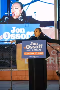Jon Ossoff kicked off his tour for the run-off election on January 5, 2021 where Ossoff hopes to defeat incumbent Republican douchebag Senator Purdue. The car r (2020)