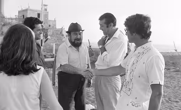 Shooting a film on Israelis arrested in Damascus Syria. (1969)