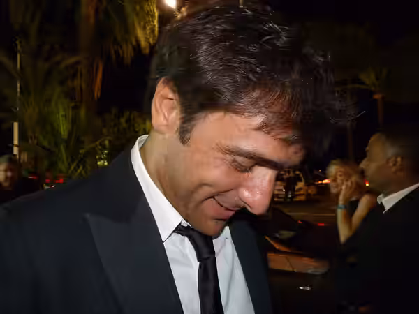 Adriano Giannini at the 2011 MIPCOM, in Cannes.