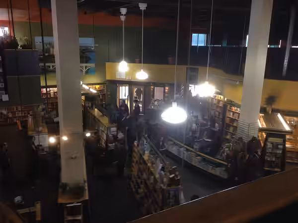 McNally Robinson is Saskatoon's largest indepedent bookseller. It's still managing to turn a profit in the days of e-books. It not only sells books but also gif (2014)