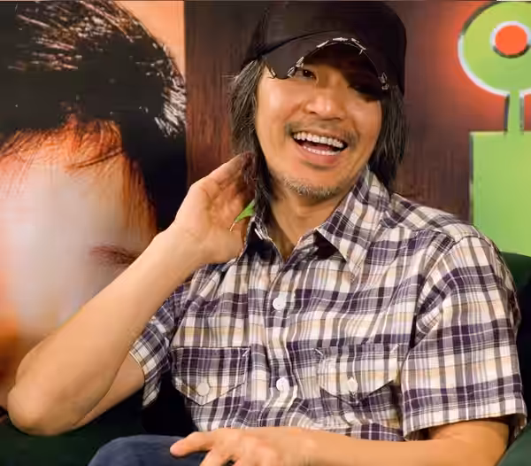 Stephen Chow at a press conference in Kuala Lumpur, Malaysia. "Press conference at J.W.Marriott KL on 5 Feb 2008 with Sing Yeh, Lee Sheung Ching &amp; Kitty Zha