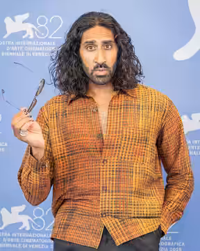 Amar Chadha-Patel, Actor, at 82nd Venice International Film Festival in Venice, Italy for the film Motor City. (2025)