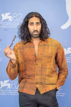 Amar Chadha-Patel, Actor, at 82nd Venice International Film Festival in Venice, Italy for the film Motor City. (2025)