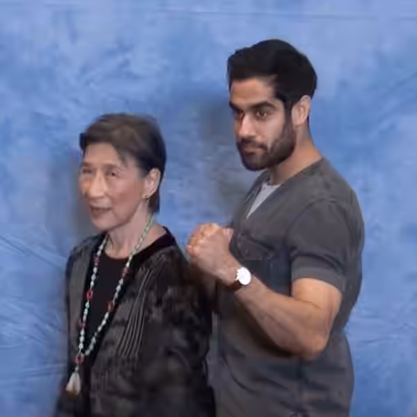 Actors Wai Ching Ho and Sacha Dhawan of Marvel's "Iron Fist" at German Comic Con 2017