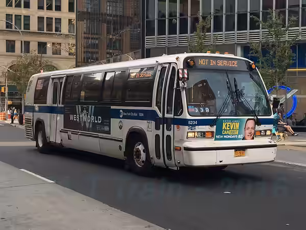 MTA NYC Bus Nova Bus RTS-06 (T80206) 5234 M8 bus on 3rd Ave & 8th St. (2016)
