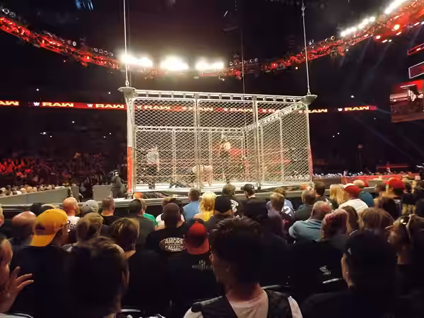 Big Show vs. Braun Strowman in a Steel Cage match at WWE Monday Night Raw on Monday, September 4, 2017 in Omaha, Nebraska, USA