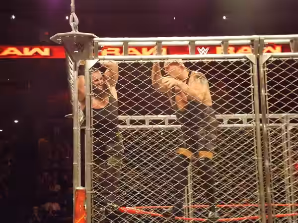 Big Show vs. Braun Strowman in a Steel Cage match at WWE Monday Night Raw on Monday, September 4, 2017 in Omaha, Nebraska, USA