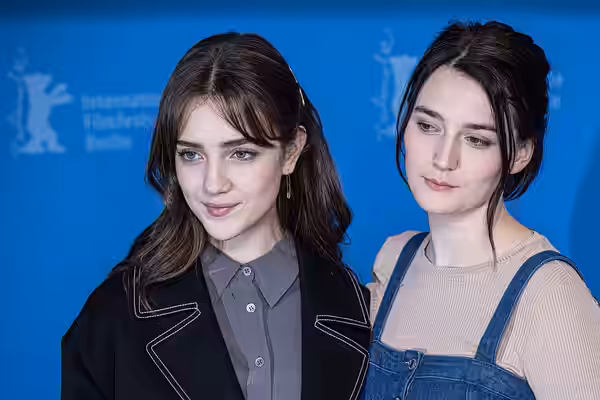 Talia Ryder and Sidney Flanigan, at Berlinale, for Never Rarely Sometimes Always. (2020)