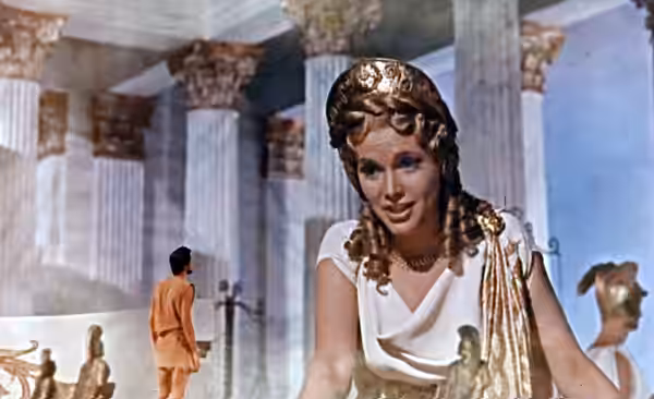 Honor Blackman dans Jason et les Argonautes 1963.