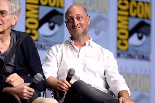 Michael Green speaking at the 2017 San Diego Comic Con International, for "Blade Runner 2049", at the San Diego Convention Center in San Diego, California. Plea