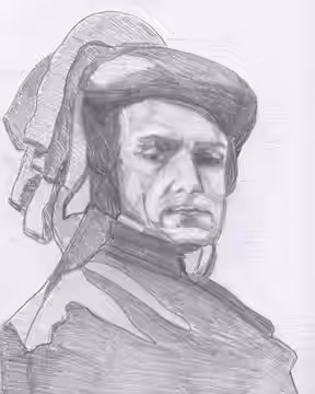 Eric Porter dans le rôle du Duc de Buckingham dans Richard II par Marie-Christine SAGLIER-GALLICHER 2006 OEUVRE PERSONNELLE