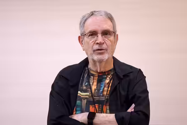 David Gerrold speaking with attendees at Bubonicon 56 at the Marriott Albuquerque in Albuquerque, New Mexico. Please attribute to Gage Skidmore if used elsewher (2025)