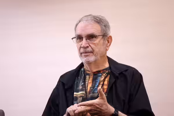 David Gerrold speaking with attendees at Bubonicon 56 at the Marriott Albuquerque in Albuquerque, New Mexico. Please attribute to Gage Skidmore if used elsewher (2025)