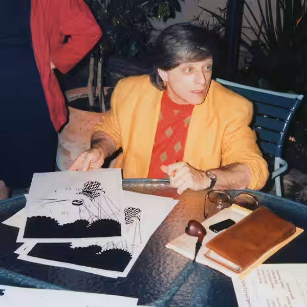 Harlan Ellison at the Harlan Ellison Roast. L.A. Press Club July 12, 1986. Los Angeles, California.