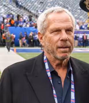 Lt. Gen. Darryl A. Williams, 60th superintendent of the U.S. Military Academy, meeting Steve Tisch in the Salute to Soldier events during the New York Giant's g (2018)