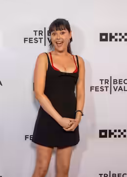Patti Harrison at the 2026 Tribeca Film Festival in New York, NY for She Keeps Me Young