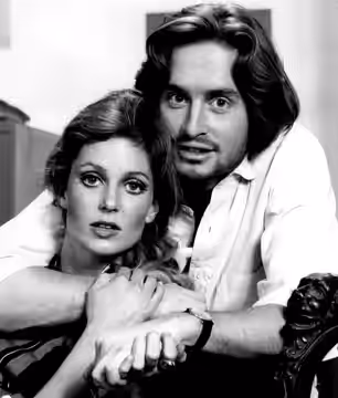 Photo of Tisha Sterling and Michael Douglas from a 1969 presentation of the television program CBS Playhouse.