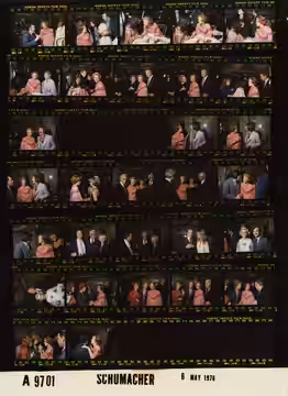 The photo contact sheet, identified as A9701 by the White House Photographic Office (WHPO), is housed at the Gerald R. Ford Presidential Library, a branch of th (1976)