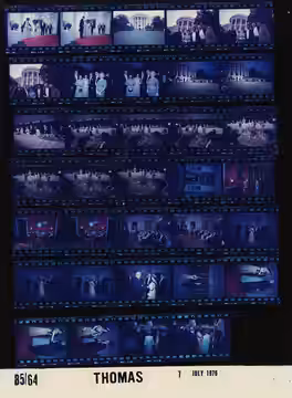 The photo contact sheet, identified as B0564 by the White House Photographic Office (WHPO), is housed at the Gerald R. Ford Presidential Library, a branch of th (1976)