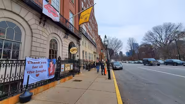 Bull and Finch Pub / Cheers on Beacon St, Boston shortly after Kirstie Alley's passing (2023)