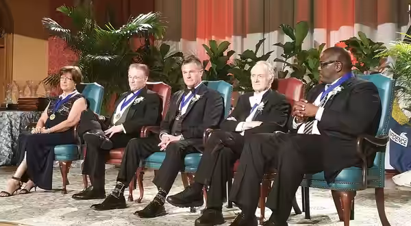 The 5 LA Legend Honorees, including Gov. Blanco, far left, and Rolland Golden, 2nd from right (2015)