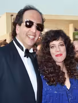 Vincent Schiavelli and Allyce Beasley on the red carpet at the 39th Annual Emmy Awards, September 20, 1987.