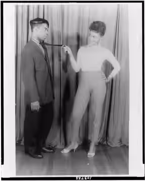 Title: Portrait of Ethel Ayler and Melvin Stewart, as Zirata and Simple (respectively) in "Simply heavenly" by Langston Hughes Physical description: 1 photograp (1957)