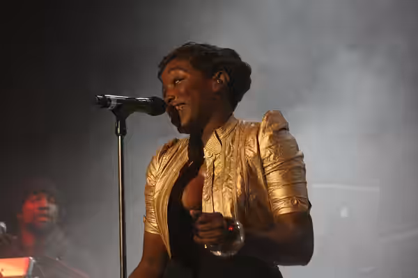 Estelle performing at Paramount Theatre on January 8, 2009 in Denver County, Colorado.