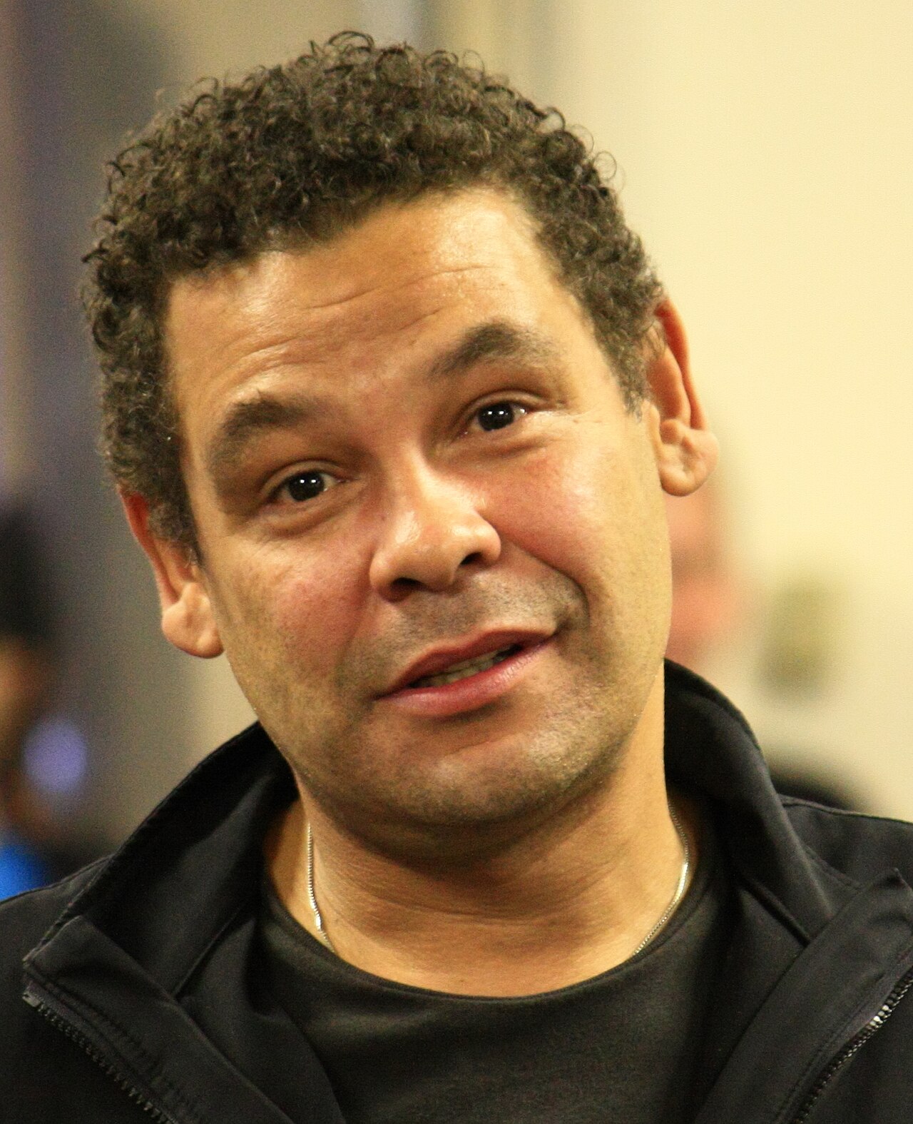 Craig Charles aka Dave Lister from Red Dwarf at Dimension Jump XV, Birmingham UK. Giving his best nonplussed face. (2009)