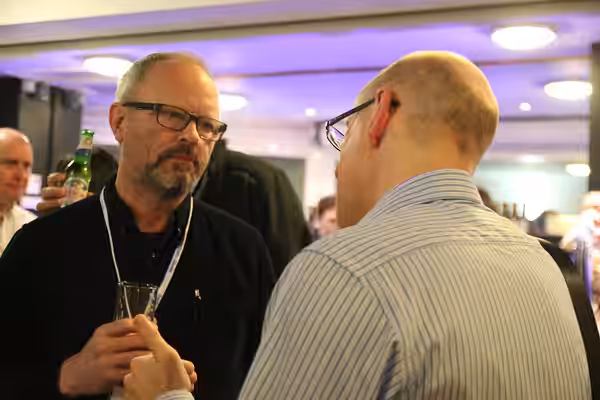 Robert Llewellyn and Richard Wiseman at QED 2014