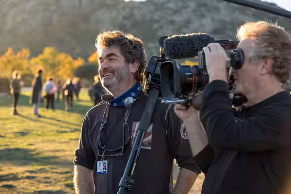 Joe Berlinger shooting Intent to Destroy with DP Bob Richman. (2015)