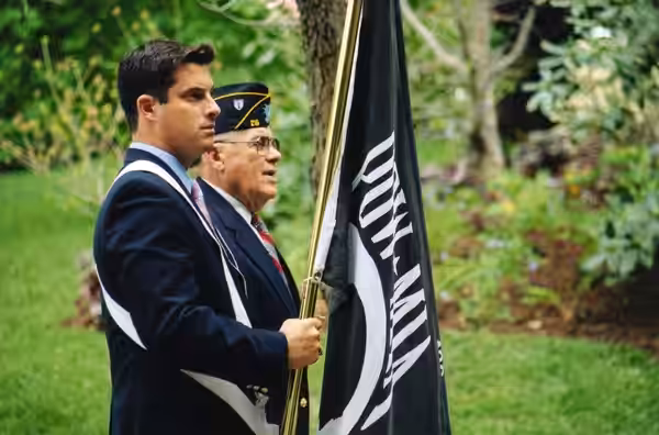 Greg Ball during the Pawling veterans day ceremony, October 1, 2007