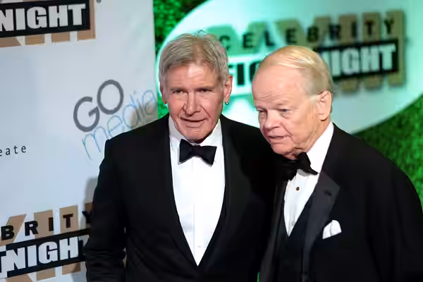 Harrison Ford and Jimmy Walker on the red carpet at Celebrity Fight Night XXIII at the JW Marriott Desert Ridge Resort &amp; Spa in Phoenix, Arizona. Please att (2017)