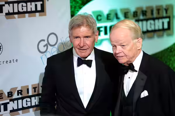 Harrison Ford and Jimmy Walker on the red carpet at Celebrity Fight Night XXIII at the JW Marriott Desert Ridge Resort &amp; Spa in Phoenix, Arizona. Please att (2017)