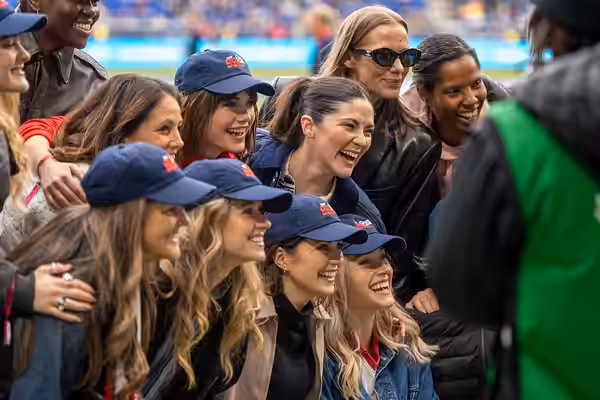 The 99ers Cast during the US Women's Soccer Team vs Colombia at the SheBelieves Cup on March 7, 2026