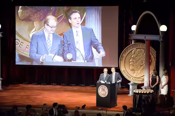 Jeff Perry and Tony Goldwyn at the 73rd Annual Peabody Awards. (2014)
