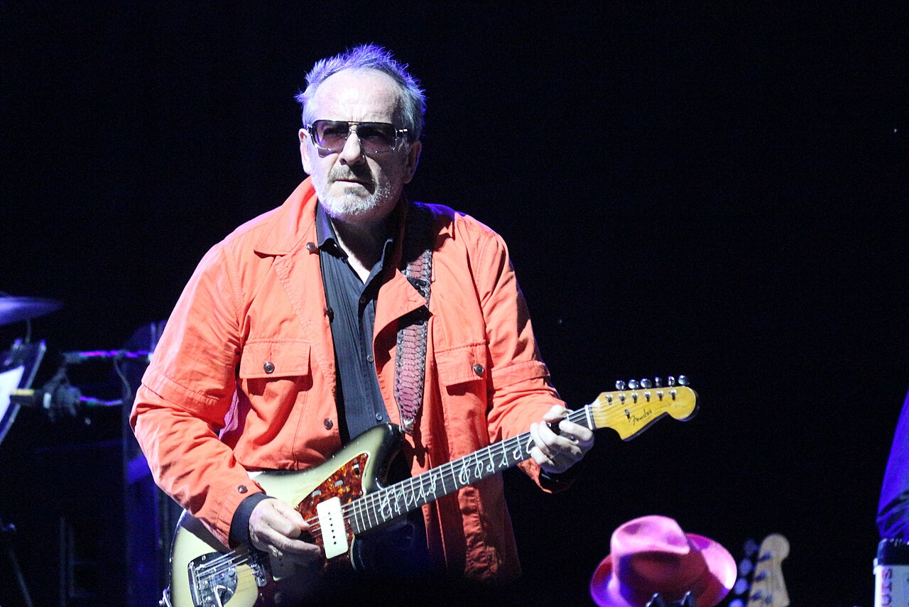 Elvis Costello performing at the Memorial Park Concert in Omaha on Aug. 28, 2021. Please credit Matt A.J. if used elsewhere.