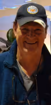Actor Clive Mantle with a fan. (2010)