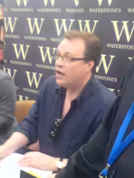 Russell T Davies at a book signing in Waterstones, Trafford Centre, Manchester (2008)