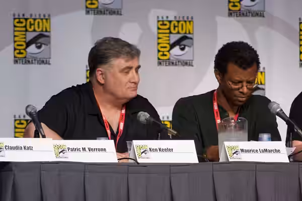 "Futurama" Panel. Actors Maurice LaMarche and Phil LaMarr at San Diego 2010 Comic-Con International.