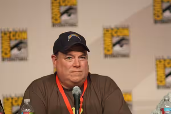 Writer Michael Rowe during the Futurama panel. (2009)