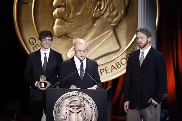 PHOTO CREDIT: ANDERS KRUSBERG / PEABODY AWARDS Bryan Konietzko, Michael Dante DiMartino and Aaron Ehasz 69th Annual Peabody Awards Luncheon Waldorf=Astoria Hote (2009)
