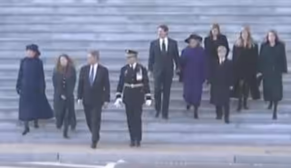 Screen shot from the first inauguration of Bill Clinton (1993)