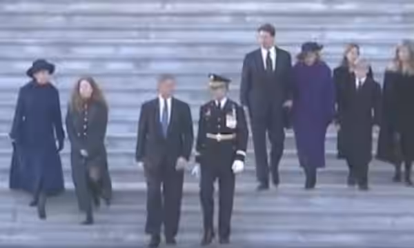 Screen shot from the first inauguration of Bill Clinton (1993)