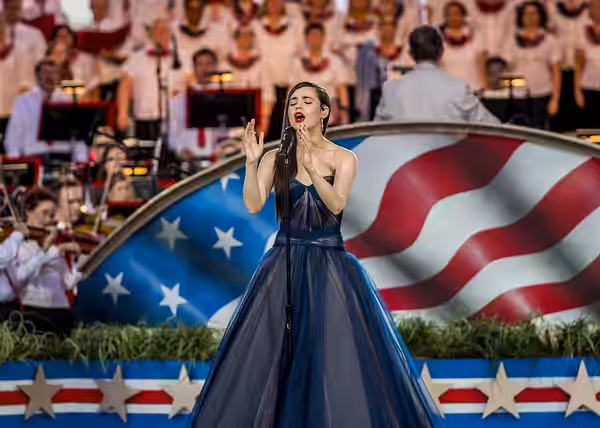 WASHINGTON, DC (July 3, 2017)--Performers, support staff and attendees gather on the Capitol grounds for dress rehearsal of the annual "A Capitol Fourth" concer