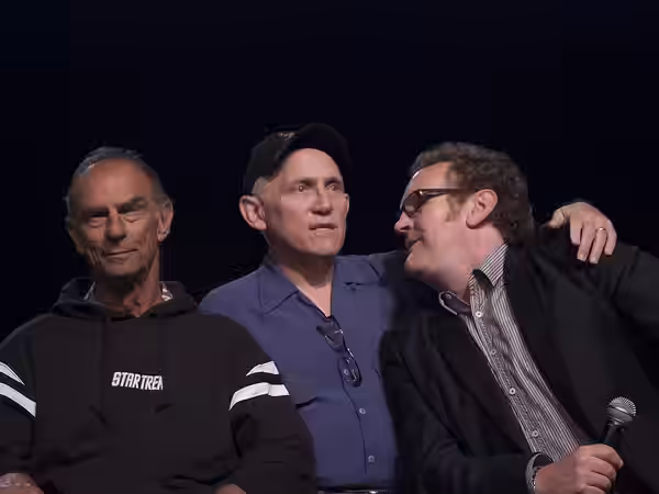 Marc Alaimo, Armin Shimerman and Colm Meaney at the Star Trek convention in Las Vegas in 2009.