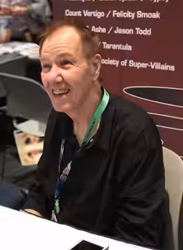 Television and comics writer Gerry Conway in Artists Alley on Sunday, October 8, 2017 at the Jacob K. Javits Convention Center in Manhattan, Day 4 of the 2017 N