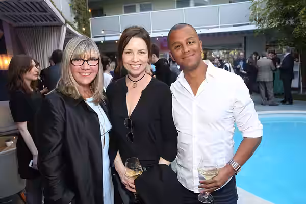 Christina Jennings, Chair, Board of Directors, CFC; Maxim Roy; and Yanic Truesdale. Photo: Jesse Grant. (2016)